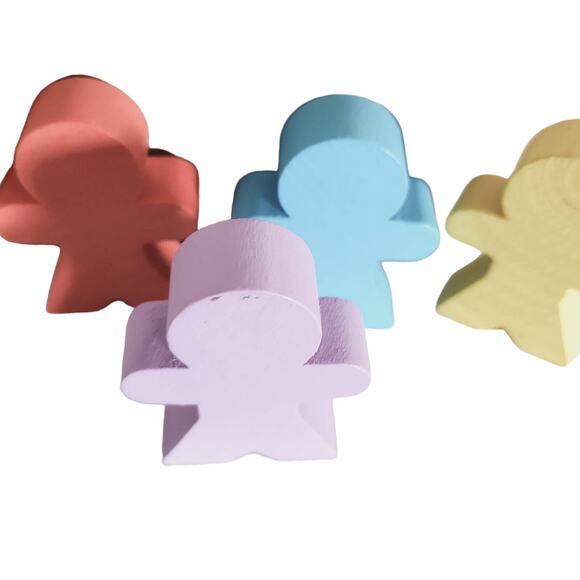 Retro Candyland game with wooden pawns - Picture 6 of 9